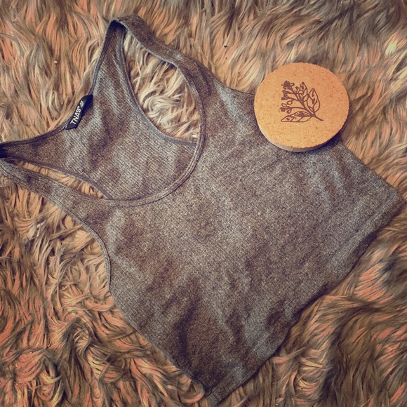 TNA Tops - NWOT TNA Cropped Rib Racer Tank